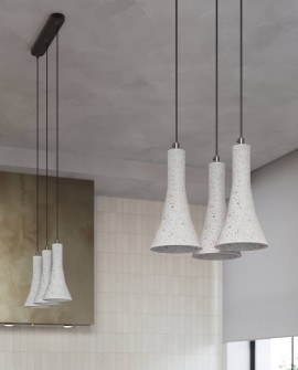 Lampa wisząca REA 2 beton Sollux SL.1224