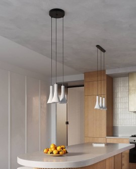 Lampa wisząca REA 2 beton Sollux SL.1224