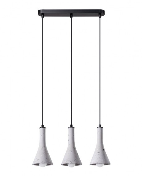 Lampa wisząca REA 3L beton Sollux SL.1225