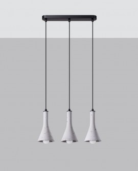 Lampa wisząca REA 3L beton Sollux SL.1225