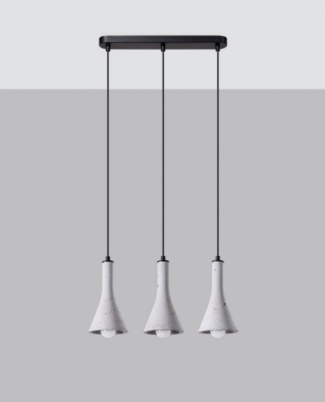 Lampa wisząca REA 3L beton Sollux SL.1225