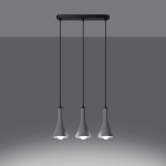 Lampa wisząca REA 3L beton Sollux SL.1225