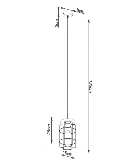 Lampa wisząca GOTTO 1 Sollux SL.1263