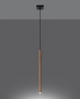 Lampa wisząca PASTELO 1 drewno Sollux SL.1266