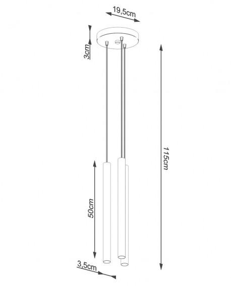 Lampa wisząca PASTELO 3P drewno Sollux SL.1268