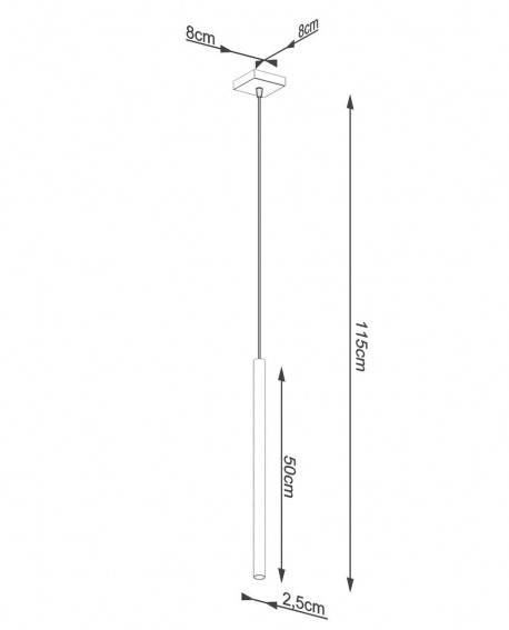 Lampa wisząca PASTELO 1 złota Sollux SL.1170