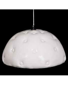 SKÓRZANA LAMPA WISZĄCA BIAŁA CHESTERIO D70