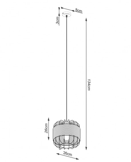 Lampa wisząca FOST Sollux SL.1252