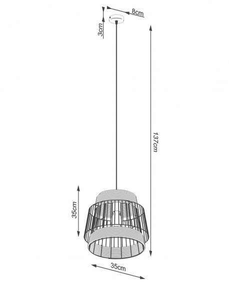 Lampa wisząca BRILO Sollux SL.1253