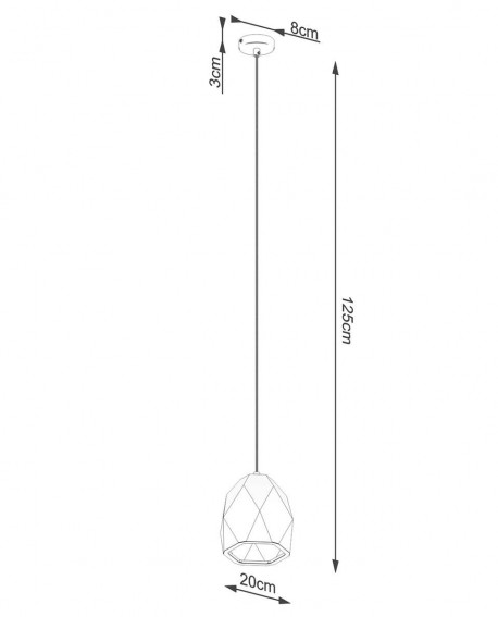 Lampa wisząca ceramiczna MINT Sollux SL.1251