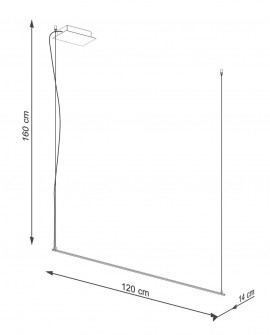 Lampa wisząca GREN 120 LED 3000K Sollux TH.277