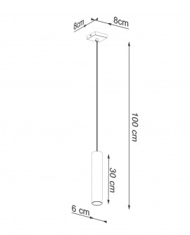 Lampa Wisząca LAGOS 1 złoty połysk Sollux SL.1200