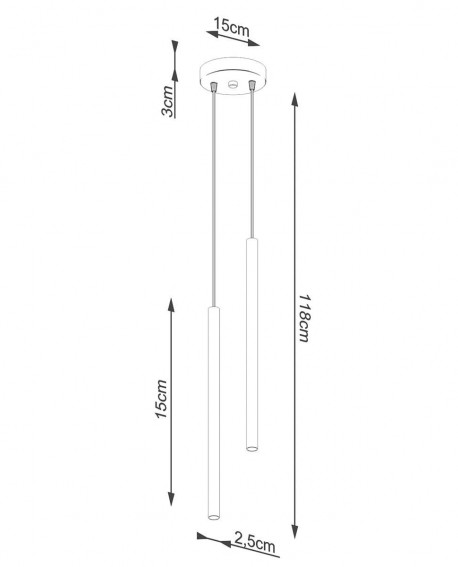 Lampa wisząca PASTELO 2 biała Sollux SL.1303