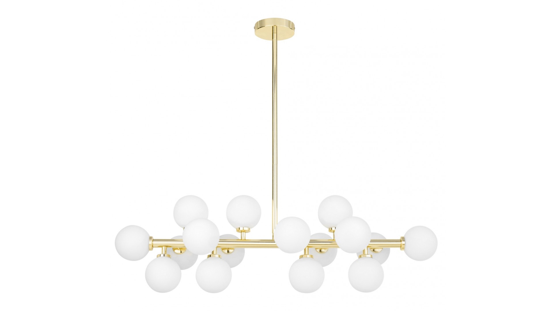 lampa wisząca petrica 16 w kolorze złoto klasyczne z białymi kulami lumina deco