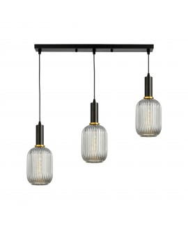 LAMPA WISZĄCA LOFT POTRÓJNA DYMIONA RICO W3 LUMINA DECO