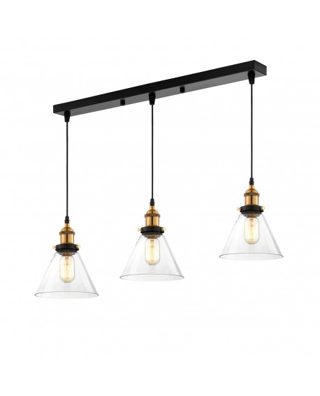 LAMPA WISZĄCA LOFT POTRÓJNA NUBI W3 LUMINA DECO