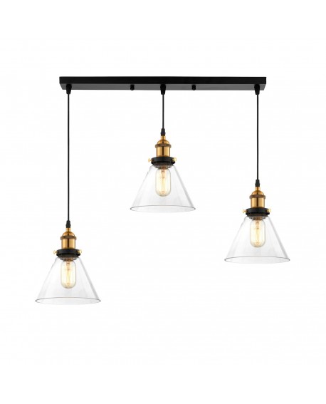 LAMPA WISZĄCA LOFT POTRÓJNA NUBI W3 LUMINA DECO