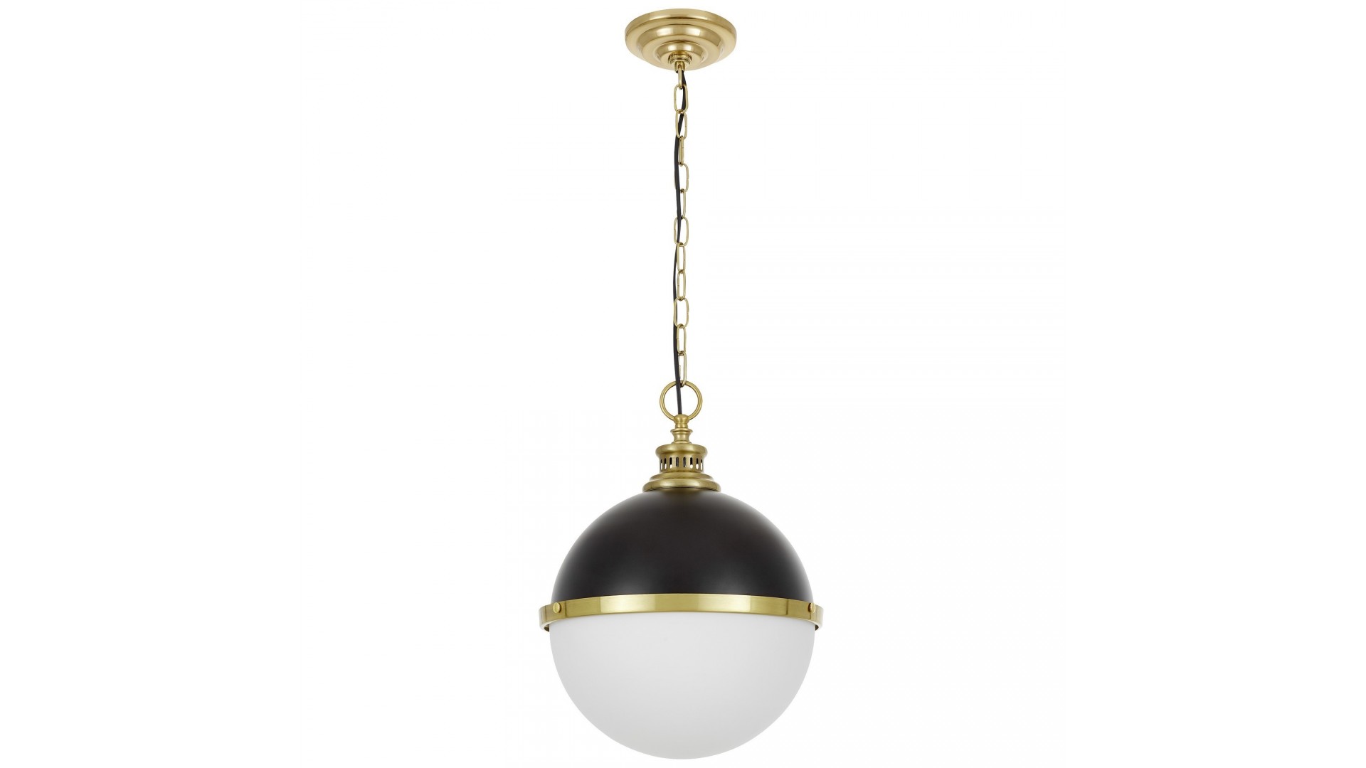 LAMPA WISZĄCA LOFT CZARNO-ZŁOTA SZCZOTKOWANA LARGO LUMINA DECO