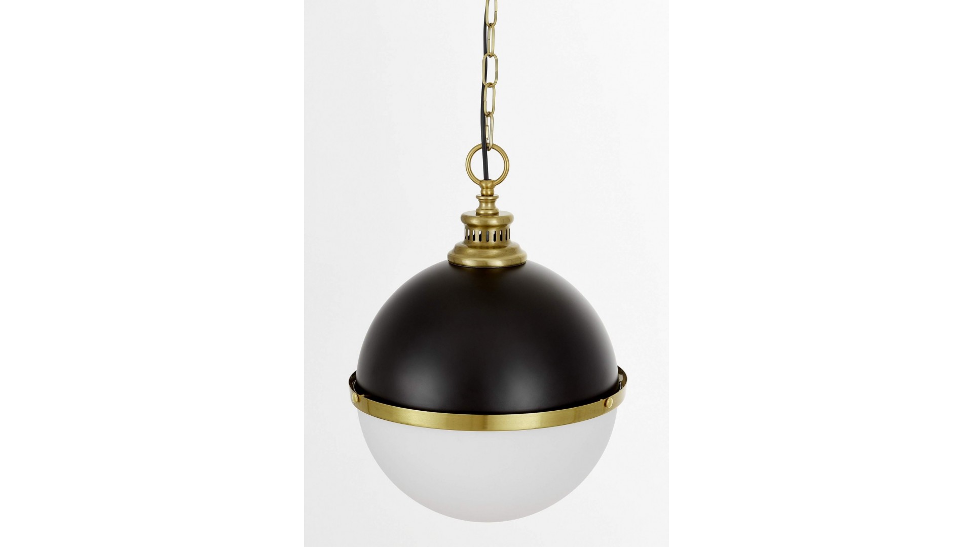 LAMPA WISZĄCA LOFT CZARNO-ZŁOTA SZCZOTKOWANA LARGO LUMINA DECO