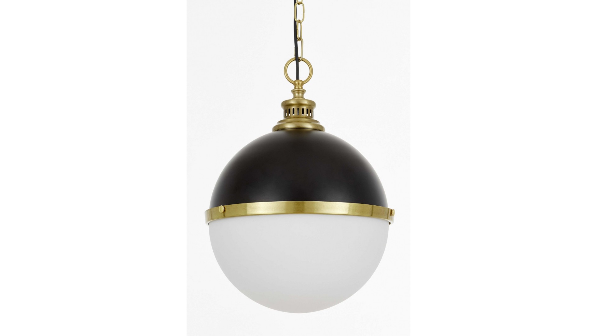 LAMPA WISZĄCA LOFT CZARNO-ZŁOTA SZCZOTKOWANA LARGO LUMINA DECO
