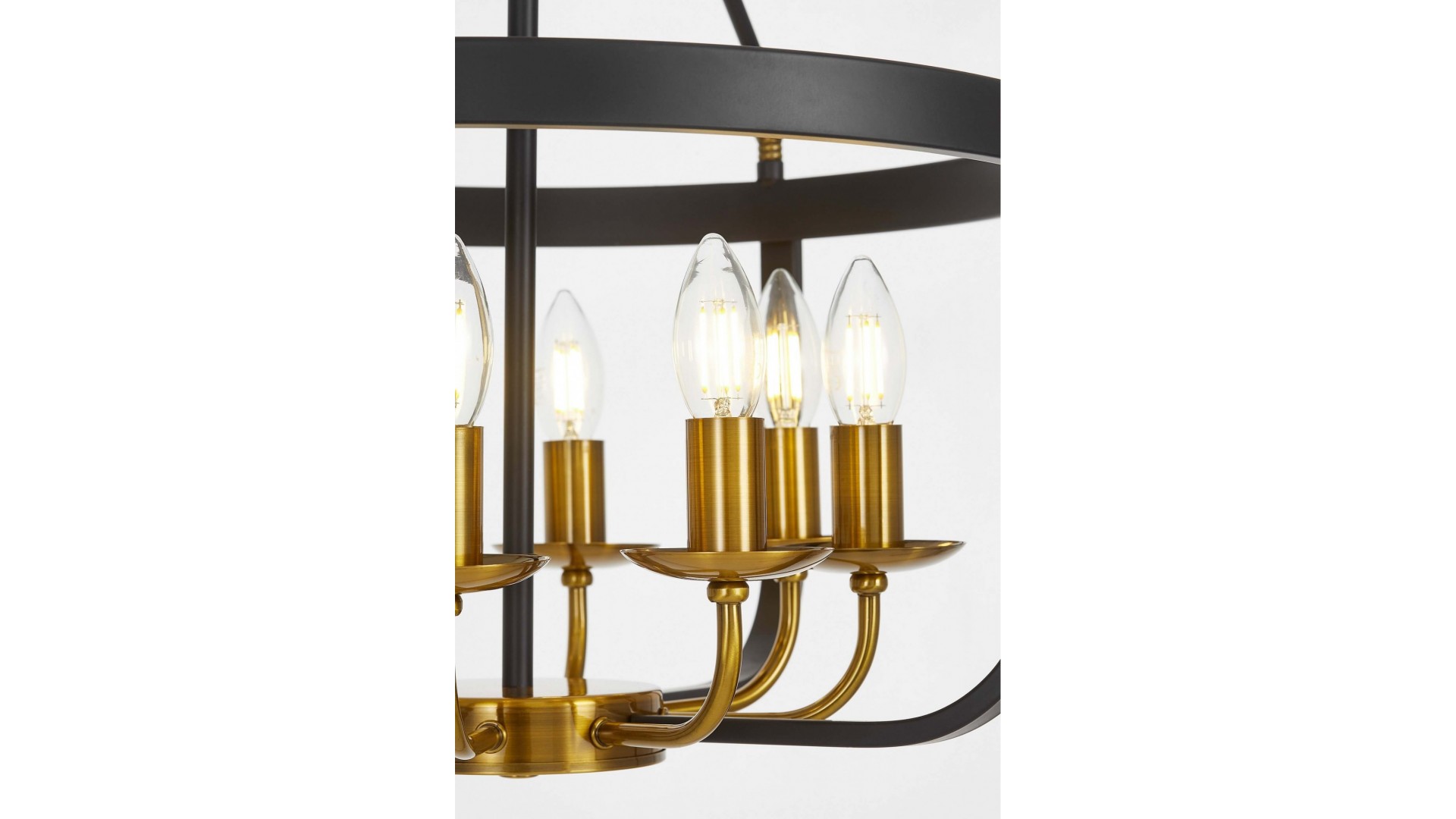 LAMPA WISZĄCA LOFT CZARNO-ZŁOTA SZCZOTKOWANA BERLING W8 LUMINA DECO