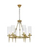 LAMPA WISZĄCA NOWOCZESNA ZŁOTO SZCZOTKOWANE MORATTI W6