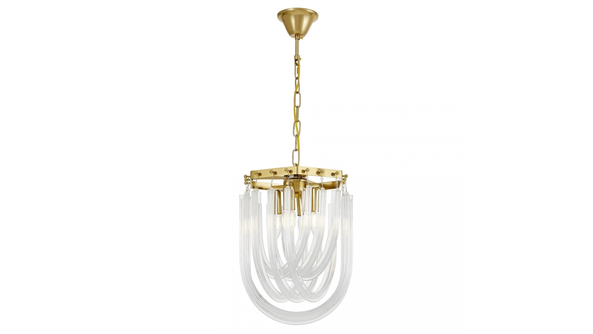 LAMPA WISZĄCA NOWOCZESNA ZŁOTO SZCZOTKOWANE BOSCONE D30 LUMINA DECO