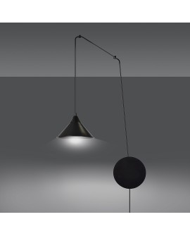 LAMPA WISZĄCA ABRAMO 1 CZARNA EMIBIG 160/1