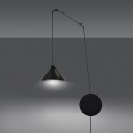 LAMPA WISZĄCA ABRAMO 1 CZARNA EMIBIG 160/1