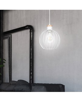 LAMPA WISZĄCA BARBADO 1 BIAŁA EMIBIG 755/1