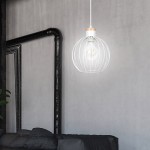 LAMPA WISZĄCA BARBADO 1 BIAŁA EMIBIG 755/1