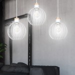 LAMPA WISZĄCA BARBADO 3 BIAŁA EMIBIG 755/3