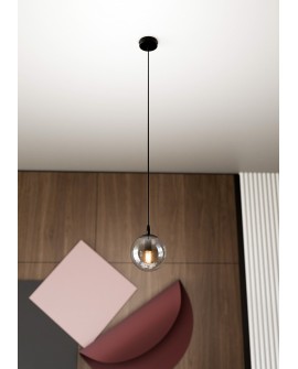 LAMPA WISZĄCA COSMO 1 CZARNA GRAFITOWA EMIBIG 712/1