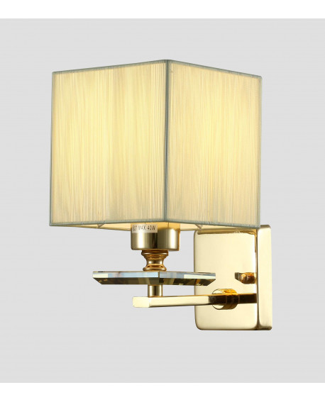 LAMPA ŚCIENNA KINKIET ZŁOTY LINIANO W1