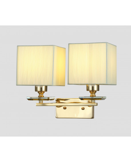 LAMPA ŚCIENNA KINKIET ZŁOTY LINIANO W2