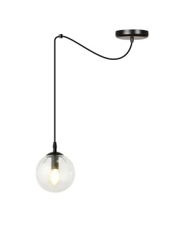 LAMPA WISZĄCA GIGI 1 CZARNA PRZEZROCZYSTA EMIBIG 936/1