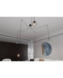 LAMPA WISZĄCA GIGI 5 CZARNA MIX EMIBIG 939/5