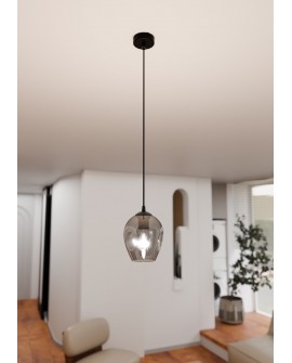 LAMPA WISZĄCA ISTAR 1 CZARNA GRAFITOWA EMIBIG 680/1