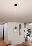 LAMPA WISZĄCA ISTAR 1 CZARNA MIODOWA EMIBIG 677/1