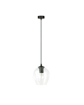 LAMPA WISZĄCA ISTAR 1 CZARNA PRZEZROCZYSTA EMIBIG 679/1