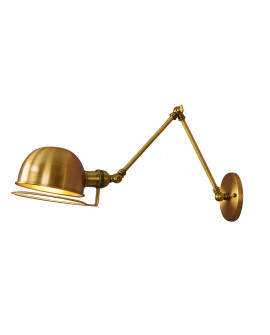 KINKIET LAMPA ŚCIENNA LOFT ZŁOTO SZCZOTKOWANE GLUM W2