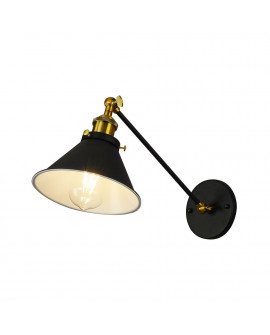 KINKIET LAMPA ŚCIENNA LOFT CZARNA GUBI WT LUMINA DECO