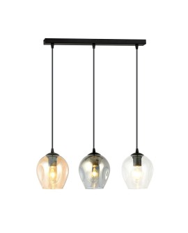 LAMPA WISZĄCA ISTAR 3 CZARNA MIX EMIBIG 678/3