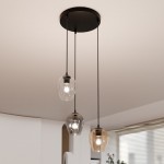 LAMPA WISZĄCA ISTAR 3 CZARNA PREMIUM MIX EMIBIG 682/3PREM