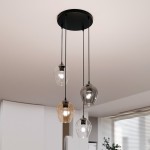 LAMPA WISZĄCA ISTAR 4 CZARNA PREMIUM MIX EMIBIG 682/4PREM