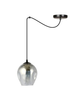 LAMPA WISZĄCA LEVEL 1 CZARNA GRAFITOWA EMIBIG 757/1