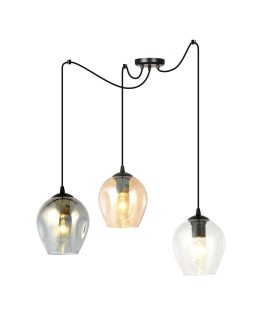 LAMPA WISZĄCA LEVEL 3 CZARNA MIX EMIBIG 759/3