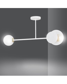 LAMPA SUFITOWA MINERVA 2-PUNKTOWA BIAŁA EMIBIG 613/2