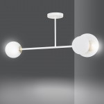 LAMPA SUFITOWA MINERVA 2-PUNKTOWA BIAŁA EMIBIG 613/2