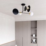 LAMPA SUFITOWA MINERVA 4-PUNKTOWA CZARNA EMIBIG 612/4